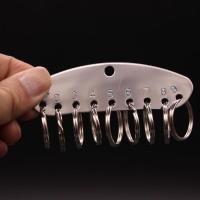 柏科特Baicot钥匙盘加厚标记分类牌钥匙板收纳分类锁匙串圈钥匙扣 9位盘