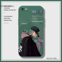 苹果6手机壳液态iphone6plus硅胶软壳男女防摔套海贼王全包潮壳 [暗夜绿-侧脸索隆] [苹果6/6s-4.7寸通