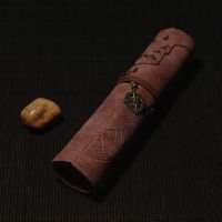 文具盒男女初中生卷笔袋小学生韩版创意铅笔袋高中简约大容量笔帘 领航者 巧克力复古 领航者 简约版 无指南针