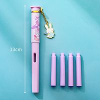 少女心创意锦鲤墨囊钢笔练字笔书写水笔韩版学生正姿笔办公套装笔 蓝色笔芯 30支黑色替换墨囊一盒