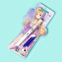 可爱萌卡通摩易擦钢笔女生叶罗丽梦幻流沙魔力擦热敏可擦墨囊刚笔 218奇迹暖暖-紫色1卡*摩易擦款 官方标配