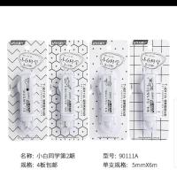 乐普升9189修正带笔式涂改带透明塑料不断带学生果糖色改正带 90111A小白同学4卡[24米]