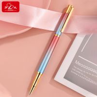 全金属正姿钢笔学生成人用硬笔书法练字可替换墨囊儿童三年级钢笔 单支 渐变橙蓝 [不刻字] 无任何赠品