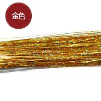 彩色假发片无痕接发假发女挑染镭射接发丝接发金丝七彩条接发彩丝 金色[发片] 一片