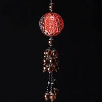 汽车挂件饰品貔貅高档保平安符车载创意后视镜车上吊坠车内挂饰男 [出入平安][ 一路平安]串珠