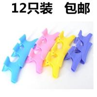 理发店彩色美发夹子专用塑料蝴蝶夹染发烫发挑染焗油夹子12个
