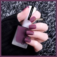 指甲油磨砂免烤快干高贵紫檀色哑光雾面持久不可剥无毒显白美甲油 12紫檀色