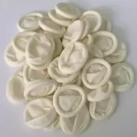 防护手指套乳胶保护手指套一次性防护指套按电梯按按键防直接接触 白色手指套100克(约130只)