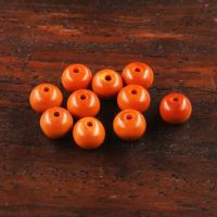 橄榄核圆珠项链苹果圆散珠隔珠108手链弟子珠素珠diy文玩配饰配件 精品0.6散珠(10+2颗)