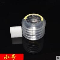 透明便携式塑料压缩折叠水桶伸缩小号毛笔书法美术用品水粉颜料 小号