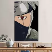 diy数字油彩画火影忍者卡通动漫填色画手绘客厅装饰油画 火影忍者-1 30*50无框带画笔颜料无痕钉