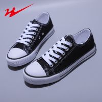 双星八特高帮帆布鞋男2021秋冬新款学生百搭ulzzang板鞋加绒布鞋 黑色- 低帮款 39 [男]