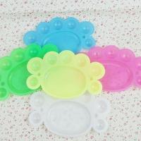 批发调色盘水粉颜料调色盘儿童绘画调色碟石膏彩绘画盘 2个8孔调色盘