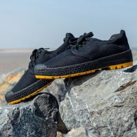 双向防滑农田鞋高帮解放鞋男女黄胶鞋户外休闲鞋劳动布胶鞋工地鞋 小包头牛津底-黑色 40-250