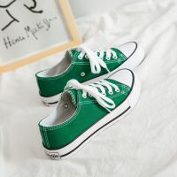 夏季高帮帆布鞋男火影忍者1970潮鞋韩版潮鞋男鞋百搭休闲板鞋男士 606绿色 [优质款] 35[女]
