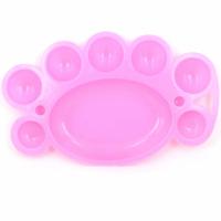 [4个装]小脚丫多功能颜料调色盘美术调色盒儿童绘画调色盒 小脚丫调色盘[4个]