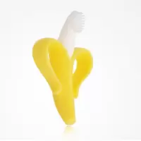盟宝硅胶玉米牙胶乳牙刷 婴儿牙胶磨牙棒 咬咬乐无毒柔软儿童玩具 香蕉牙胶