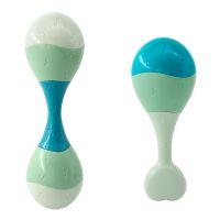 手摇铃婴儿玩具0-1岁牙胶可水煮宝宝新生儿摇铃益智幼儿安抚早教 B1单头摇锤+B2双头摇锤