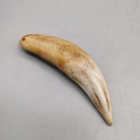 仿虎牙吊坠骨粉压制牙挂件影视道具动物牙齿文玩饰品(送绳子)