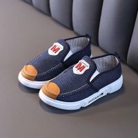 春秋季儿童帆布鞋女男童帆布鞋男女童板鞋女男大童鞋男女学生鞋 蓝色 M1蓝色[儿童版] 27码/内长约17cm