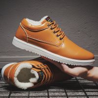 秋季马丁靴男新款高帮鞋男士韩版潮流机车学生帆布板鞋休闲鞋男 F28卡其 41