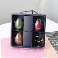 [48小时发货]尔木GUICAMI韩国抹茶海绵蛋美妆蛋海绵葫芦粉扑套装美妆蛋 粉扑托 1套装三个粉扑+粉扑托