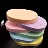 [6片装洗脸扑]加大加厚海藻珍珠海绵洁面扑卸妆粉扑深层清洁 15mm海藻洗脸扑[6片装]