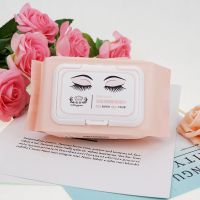 [120片装]深层卸妆棉保湿卸妆棉眼脸唇部卸妆湿巾净颜懒人卸妆 名茜正品粉色包装120片/包