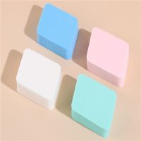 洗脸扑加大加厚深层清洁海藻珍珠天然竹炭木浆洁面扑海绵卸妆粉扑 4个菱形粉扑