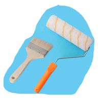 刷墙工具乳胶漆滚筒刷 油漆托盘涂料刷子 加长伸缩杆滚子刷漆神器 9寸滚筒刷+羊毛刷