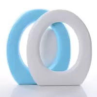 通用马桶盖泡沫加厚坐便盖板UO型V型老式EVA发泡坐便盖 加厚蓝色泡沫垫(不带盖)
