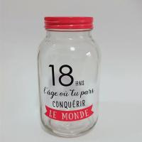 创意欧式玻璃储蓄罐硬币存储罐透明玻璃瓶心愿罐游戏币存储瓶 18号