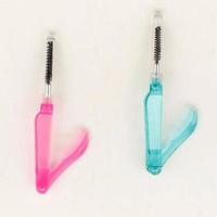 迷你睫毛梳子眉睫两用梳睫毛刷子美睫工具眉毛刷梳子刘海梳子刷子 一个折叠梳,颜色随机