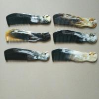 牛角梳子天然加厚家用新款 工厂直销 家用 女梳新款 防静电 抬头凤梳子加厚 长18厘米宽5.3厘米