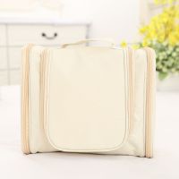 旅行洗漱包大容量化妆包防水旅行收纳袋男女出差便携套装 米白色