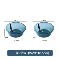 耐摔透明塑料脸盆家用大号加厚婴儿洗衣盆学生宿舍洗脸盆子洗脚盆 加厚耐摔型[蓝色] 小号1个装