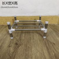 [3-6层]加厚不锈钢置物架 厨房锅架浴室收纳架多功能脸盆架鞋架 迷你号 单层