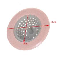 洗碗池过滤网头发水池地漏盖防堵塞 厨房水槽下水道防堵塞过滤器 粉色 1个装