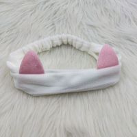 束发带精品可爱美女专用束发带洗脸洗漱专用发箍面膜专用 13夏季款耳朵白