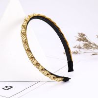 成人韩国头箍细款简约优雅防滑带齿发箍发卡蝴蝶结压发夹发饰淑女 559 黄色