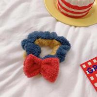 迪士尼白雪公主配色可爱束发带化妆洗脸敷面膜毛绒蝴蝶发箍发圈冬 同款蝴蝶结发圈