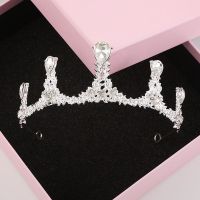 儿童皇冠头饰公主女童王冠水晶大发箍钢琴表演走秀饰品生日发饰女 05款皇冠 简单装