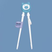 南方生活儿童筷子训练筷宝宝筷子训练筷儿童学吃饭筷子儿童练习筷 #憨憨熊蓝色筷子