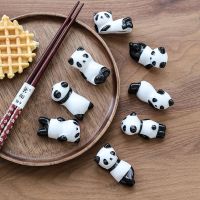 (八款装)陶瓷国宝熊猫筷子架筷子托饭店餐具 熊猫8款(不同款式) 气泡膜安全包装