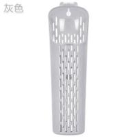 [送挂钩]带盖防尘筷子架塑料筷子筒 厨房餐具沥水筷子收纳盒 灰色 1个装(另送1个无痕挂钩)