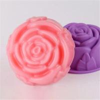 diy手工皂香皂冷制皂硅胶模具洗脸洗澡母乳肥皂烘焙磨具制作工具 单个玫瑰模具