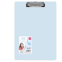 [24小时发货]得力板夹文件板资料收纳夹菜单点菜夹板学生卷子夹板写字板夹 蓝色1个装