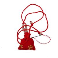 端午节成人男女儿童婴儿手工随身手链项链防疫避瘟香囊荷包袋香包 圆平安项链款空袋子送针线