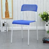 椅子现代简约餐椅懒人靠背椅休闲椅家用塑料凳子书桌椅创意办公椅 洞洞椅 白蓝 10把起 30一把
