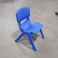 儿童靠背椅加厚塑料婴幼儿板凳椅子简约幼儿园宝宝家用可爱小凳子 儿童款蓝色(坐高22CM)
